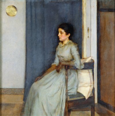 マドモアゼルモノム、1887年 作： Fernand Khnopff